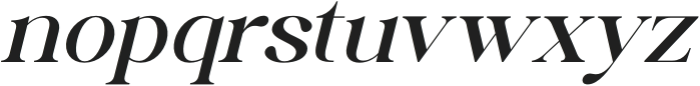 Quika Calletto Italic Italic otf (400) Font LOWERCASE