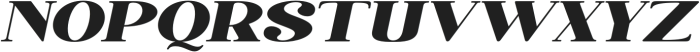Quiketa Black Expanded Slant otf (900) Font UPPERCASE