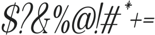 Quiketa Extra Light Condensed Slant otf (200) Font OTHER CHARS