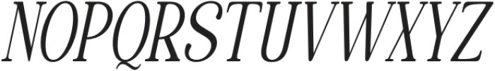 Quiketa Extra Light Condensed Slant otf (200) Font UPPERCASE