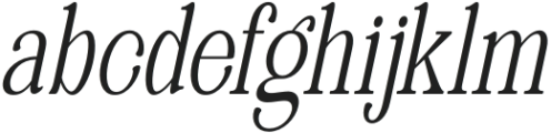 Quiketa Extra Light Condensed Slant otf (200) FONT