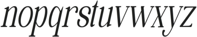 Quiketa Extra Light Condensed Slant otf (200) Font LOWERCASE