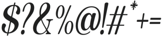 Quiketa Italic Condensed otf (400) Font OTHER CHARS