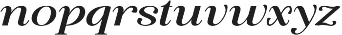 Quiketa Italic Expanded otf (400) Font LOWERCASE