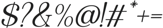 Quiketa Italic Extra Light otf (200) Font OTHER CHARS