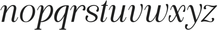 Quiketa Italic Extra Light otf (200) Font LOWERCASE