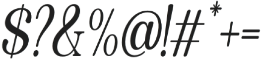 Quiketa Italic Light Condensed otf (300) Font OTHER CHARS