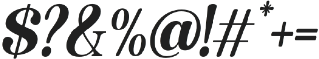 Quiketa Italic Semi Bold Semi Condensed otf (600) Font OTHER CHARS