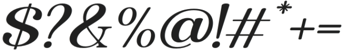Quiketa Italic Semi Expanded otf (400) Font OTHER CHARS