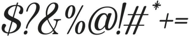 Quiketa Light Semi Condensed Slant otf (300) Font OTHER CHARS