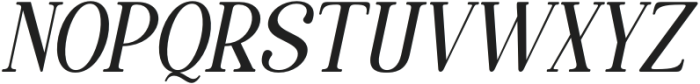 Quiketa Light Semi Condensed Slant otf (300) Font UPPERCASE