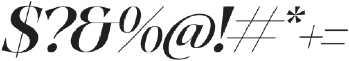 Quilge Italic otf (400) Font OTHER CHARS