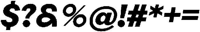 Quilichao Grotesk Bold It otf (700) Font OTHER CHARS