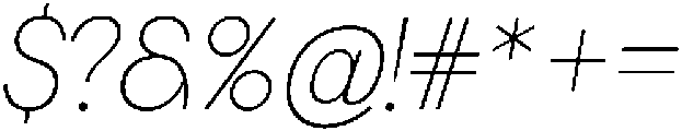 Quilichao Grotesk Thin It otf (100) Font OTHER CHARS