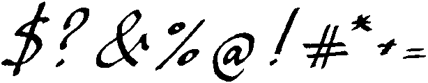 Quill Paper Script Regular otf (400) Font OTHER CHARS