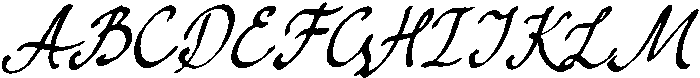 Quill Paper Script Regular otf (400) Font UPPERCASE
