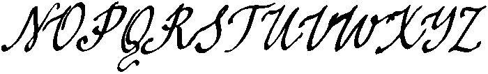Quill Paper Script Regular otf (400) Font UPPERCASE