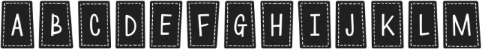 Quilt Patches otf (400) Font LOWERCASE