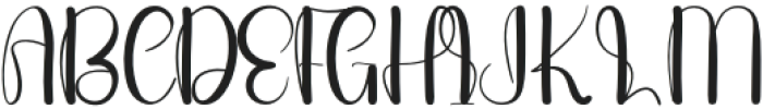 Quinceanere Regular otf (400) Font UPPERCASE