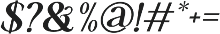 Quincy Bold Italic otf (700) Font OTHER CHARS