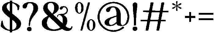 Quincy Bold otf (700) Font OTHER CHARS