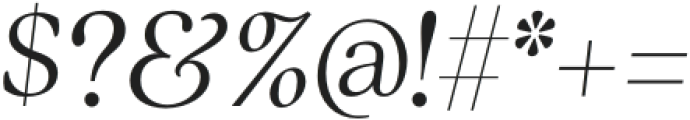 Quincy CF Thin Italic otf (100) Font OTHER CHARS