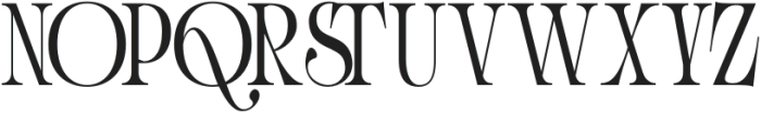 Quinressa Regular otf (400) Font UPPERCASE