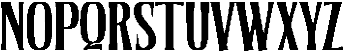 Quinthor Bold ttf (700) Font UPPERCASE