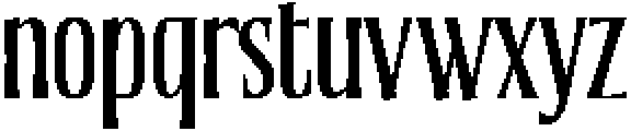Quinthor Regular otf (400) Font LOWERCASE