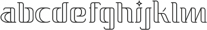 Quira Outline ttf (400) Font LOWERCASE