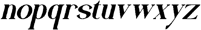 Quiravelle Italic otf (400) Font LOWERCASE