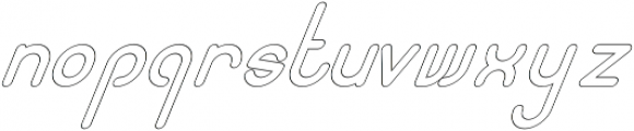 Quirk ThickOutlineItalic otf (400) Font LOWERCASE