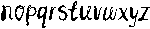 Quirkle Notes Regular otf (400) Font LOWERCASE