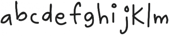 Quirky Day Regular otf (400) Font LOWERCASE
