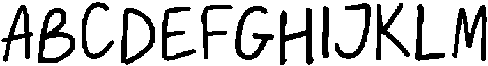 Quirky Goose Thin otf (100) Font UPPERCASE