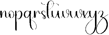 Quirky Regular otf (400) Font LOWERCASE