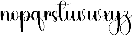 Quirky Regular otf (400) Font LOWERCASE