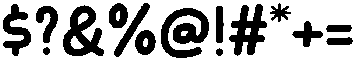 Quirky Regular otf (400) Font OTHER CHARS
