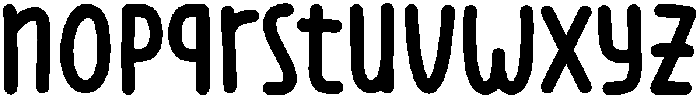 Quirky Regular otf (400) Font LOWERCASE