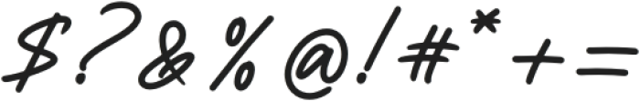Quirky Rushy otf (400) Font OTHER CHARS