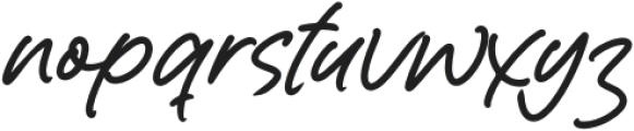 Quirky Rushy otf (400) Font LOWERCASE