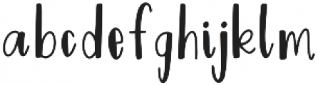 Quirky Solid otf (400) Font LOWERCASE