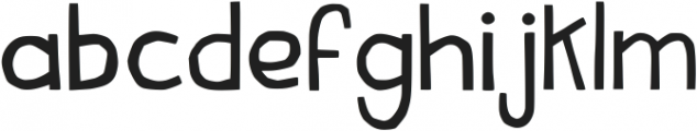 Quirky Wonky Regular otf (400) Font LOWERCASE