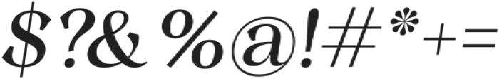 Quirlone Italic otf (400) Font OTHER CHARS