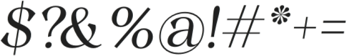 Quirlone Light Italic otf (300) Font OTHER CHARS