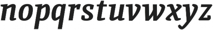 Quiroga Serif Pro Bold Italic otf (700) Font LOWERCASE
