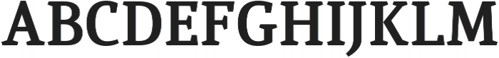 Quiroga Serif Pro Bold otf (700) Font UPPERCASE