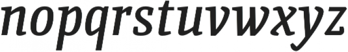 Quiroga Serif Pro DemiBold Italic otf (600) Font LOWERCASE
