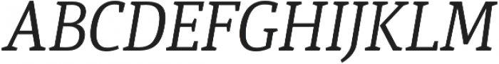 Quiroga Serif Pro Italic otf (400) Font UPPERCASE