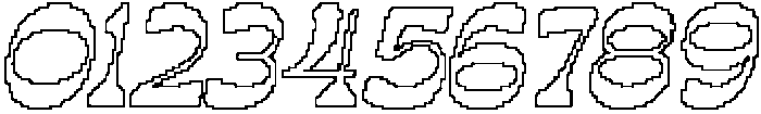 Quiros Pixel Outline otf (400) Font OTHER CHARS